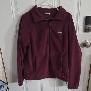 Columbia Maroon Fleece Jacket